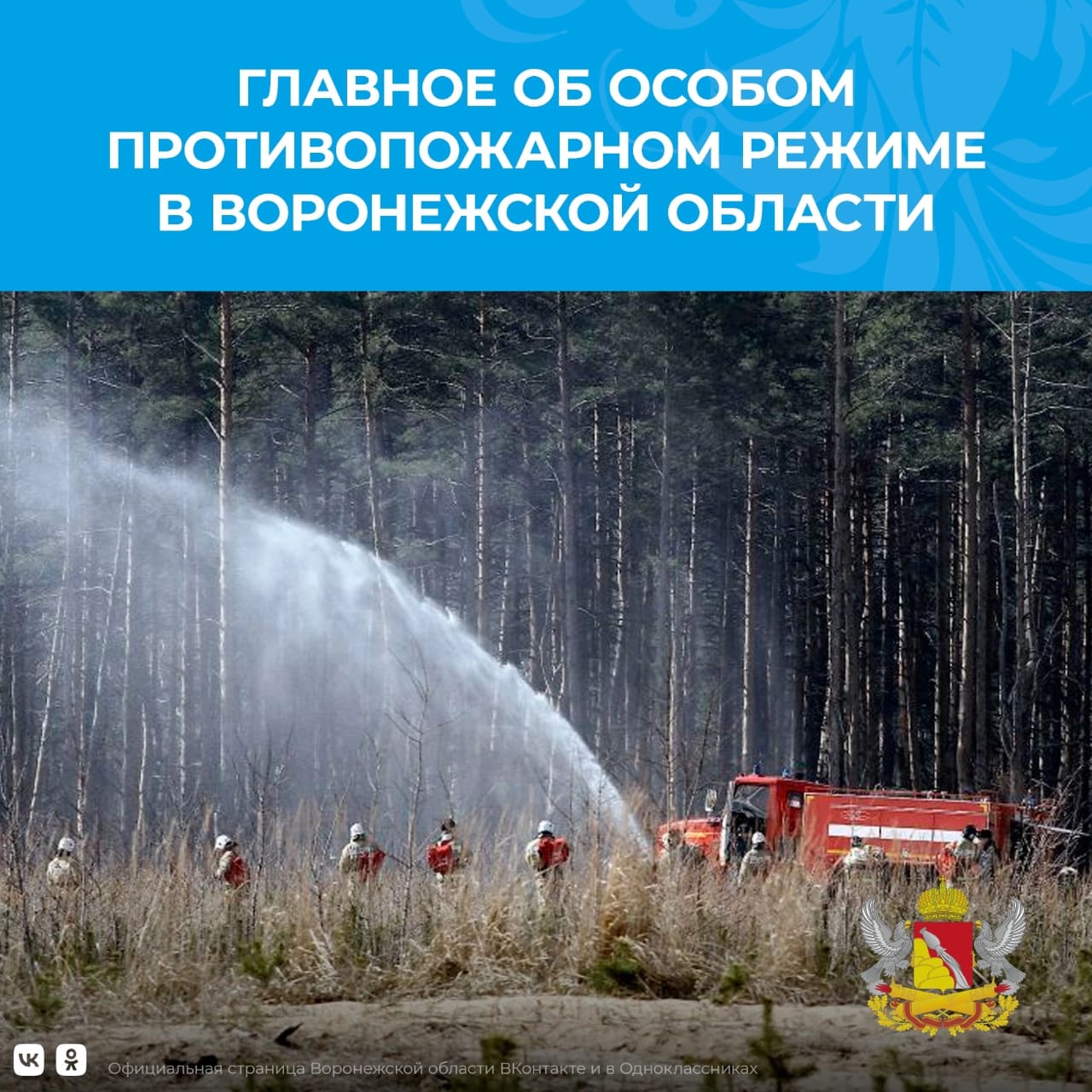 Об установлении особого противопожарного режима на территории Воронежской области.